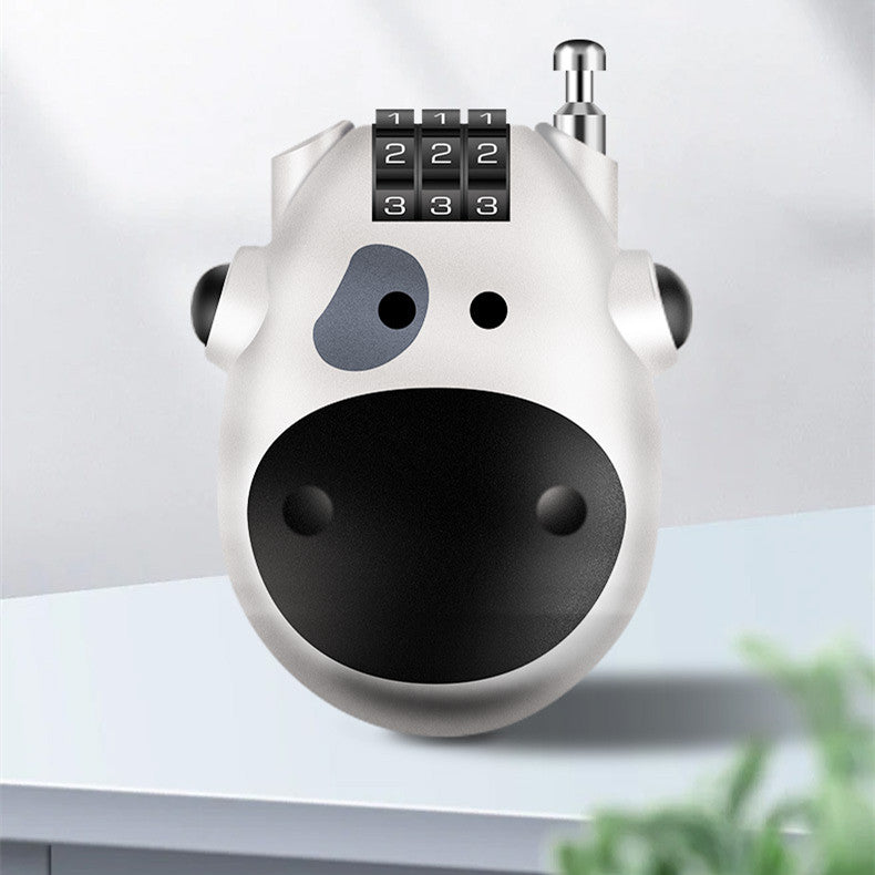 Antivol de casque moto, câble rétractable — vue 1